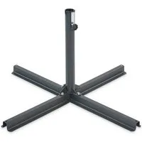 Leco Schirmhalter Schirmständer Plattenständer Betonplatten Kreuzständer Sonnenschirme, für Stöcke bis Ø 50 mm