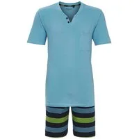 Ringella Shorty mit Zierknopfleiste und geringelter Bermuda mit Dehnbund (2 tlg) Single Jersey aus reiner Baumwolle