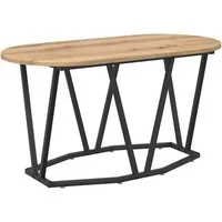 vidaXL Couchtisch Couchtisch Artisan-Eiche 80 x 40 x 40.5 cm Sperrholz und Metall (1-St)