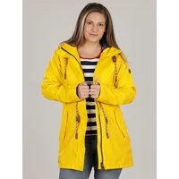 FRIESEN Friesennerz Regenjacke "Oh! Nass'is!" II Damen Regenmantel - Outdoor-Jacke Parka Wasserdicht Leichtes Jersey-Innenfutter, Verschweißte Nähte, Taillen-Kordelzug