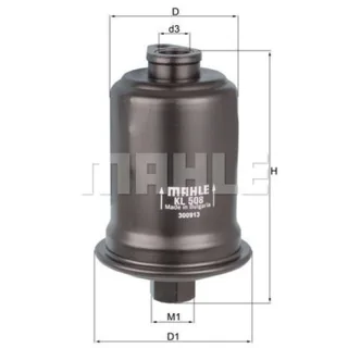Mahle Kraftstofffilter Hyundai Accent Coupe Lantra