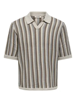 ONLY&SONS - ONSTHUE RLX SS RESORT KNIT - Gr. - M