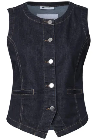 Street One - Jeans-Weste blau - Gr. - 36