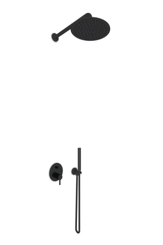 JEE-O Slimline Shower Set 03, schwarz strukturiert, 800-6443 800-6443