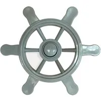 Loggyland Spielturm-Erweiterung Lenkrad Piratenlenkrad Steuerrad für Spielturm Spielhaus, aus HDPE Kunststoff, Ø 34cm, für kreatives Rollenspiel