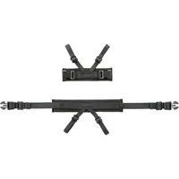 TRIXIE Hunde-Erziehungsgeschirr Panik-Adapter Stay für Geschirre - schwarz - 38–57 cm/15 mm