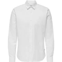 ONLY & SONS Langarmhemd ONSCANTLEY LIFE LS SOLID LINEN SHIR OTL