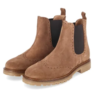 Bullboxer Chelsea Boots  Beige - Gr. 40 -  Textil und Synthetik