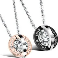 Kim Johanson Schmuckset Thank You (Set), mit Zirkonia, Partnerketten: 2 Ketten mit Anhänger