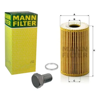 Mann ?lfilter+Febi ?lablassschraube+Dichtring BMW 3er 5er Z3 E30 E36 E46