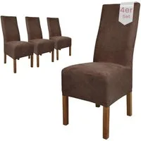 sh SCHEFFLER-HOME LIVE HOMESTYLE Stuhlhusse Leon Stoff Veltara, Premium-Microfaser Veltara in edler Wildleder-Optik