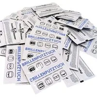 PandaCleaner Feuchte Brillenputztücher - Brillenputztuch antibakteriell Reinigungstücher (TU Krepp, Set, 50 x Brillenputztücher (12cm x 14cm), Fusselfrei)