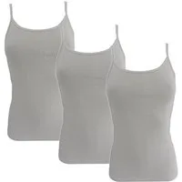 HERMKO Achseltop 1560 (Pack, 3er) Träger Top, Bio-Baumwolle, Spaghettiträger, Shirt, Basic
