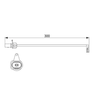 Bosch Warnkontakt f?r Bremsbel?ge Audi A4 A5 A6 A7 Q5 1987474505