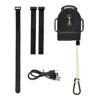 ESLNF Retractable Bicycle Towing Rope with Tail Light 3M Reflective Cord with 130KG Max Load Parent-Child Cycling Safety