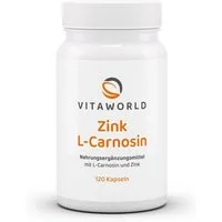 vitaworld Zink L-Carnosin, Zink schützt Zellen vor oxidativem Streß Kapseln, 120 St., 27.2 g