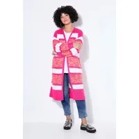 Angel of Style Strickjacke Long-Strickjacke Straight Fit offene Form Ringel