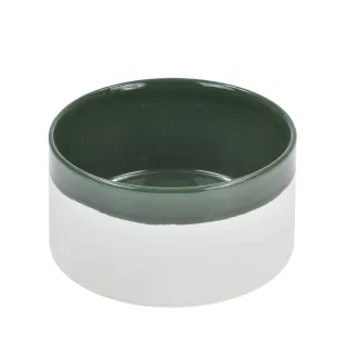 DENJO DOGS Hundenapf Mateus forest green 0,6L Keramik Hundenapf für kleine Hunde grün