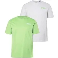 JP1880 T-Shirt T-Shirts 2er-Pack Halbarm Brust-Print