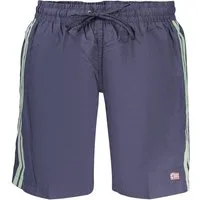NORWAY 1963 Badeshorts Herren Badeshorts Blau: Stilvolles Norwegen 1963 Design mit Taschen