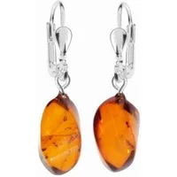 OSTSEE-SCHMUCK Paar Ohrhänger Ostsee-Schmuck Ohrhänger Klassisch 15x6 mm (2-tlg)