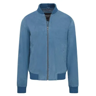 Weiche MA-1 Varsity Bomberjacke aus Ziegenwildleder f�r Herren - Dalian