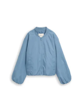 Denim Tom Tailor - Bomberjacke aus wasserabweisendem Material spring lake blue - Gr. - S