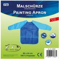 TSI Schreibwaren Malschürze Malschürze für Kinder 60x44cm (B x H), Farbe blau
