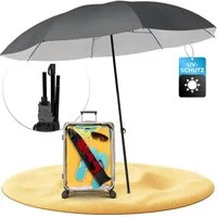 Styngard Sonnenschirm Reise Sonnenschirm Nizza, LxB: 180,00x155,00 cm, mit UV Schutz 50+ - Strandschirm Sonnenschirm Strand mit Abspannleinen