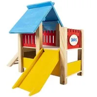 DUVO+ Tier-Beschäftigungsspielzeug Nager Spielplatz "Die Schlümpfe"