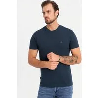 OMBRE T-Shirt Herren-T-Shirt SLIM FIT mit Rundhalsausschnitt