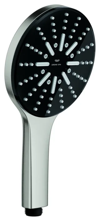 Grohe Handbrause Rainshower Aqua 101676 3 Strahlarten 8.4 l/min supersteel, 101676DC00 101676DC00