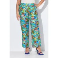 MIAMODA Schlupfhose Hose weites gerades Bein Insel-Muster