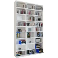 VCM Standregal Holz CD DVD Standregal Bücherregal Regal Megosa XL, 1-tlg., 181x102x23cm CD DVD Aufbewahrung, stehend