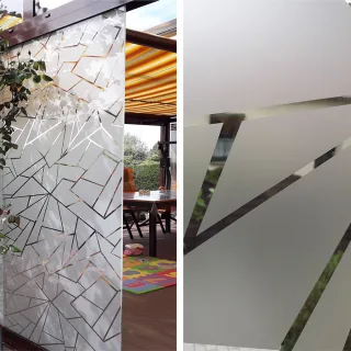 Sichtschutzfolie Wintergarten Fenster mit Motiv "Splitting"