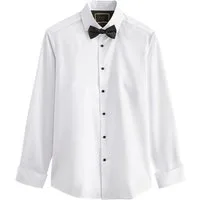 Next Langarmhemd Formelles Slim Fit Hemd mit Fliege im Set (2-tlg)