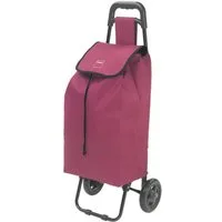 Metaltex Einkaufstrolley Daphne, 40 l, rückseitiges Fach mit Reißverschluss und Seitentasche für Regenschirm