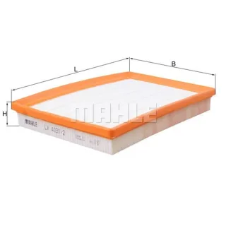 Mahle Luftfilter Mercedes Marco V-Klasse Vito LX4031/2