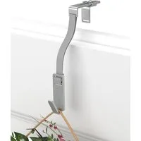 MDCASA Türhaken I Türkranzhalter zum Einhängen inkl. flexiblem Band, für nahezu alle Haustüren, Beidseitig verwendbar, wetterfest, Tragkraft bis zu 3 kg