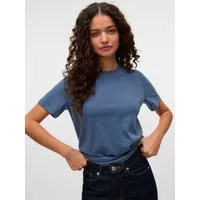 Vero Moda Kurzarmshirt VMPAULINA SS T-SHIRT GA JRS NOOS Baumwolle, regular fit