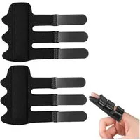 COOL-i ® Fingerbandage Verstellbare Fingerschiene mit Aluminiumstreifen,2 Stück, Fingerstütze zur Ruhigstellung, atmungsaktiv, Universalgröße