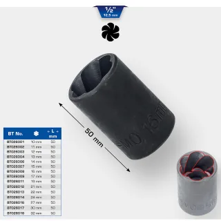Brilliant Tools 1/2" Spiral-Profil-Stecknuss - BT026018