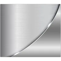 Primedeco Herd-Abdeckplatte Herdabdeckplatte Spritzschutz aus Glas Metallische Form, Glas, (1 tlg)