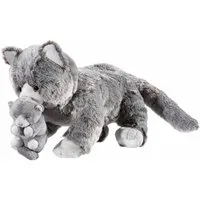 Heunec® Kuscheltier Natureline Softissimo Katze mit Baby