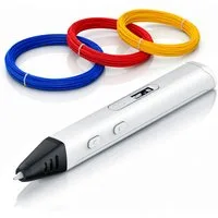 BEARWARE 3D-Drucker-Stift 3D-Druckstift 10 W mit OLED-Display, für PLA & ABS, inkl. Startfarben, Keramikdüse, stufenlose Geschwindigkeit, Standby-Automatik