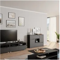 Vicco Kommode Ruben, Anthrazit, 120 x 84 cm (1 St)