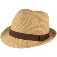 Breiter Strohhut knautschbarer Borten-Trilby