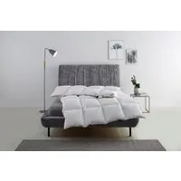 RIBECO Daunenbettdecke Richard, Bettdecken für Sommer oder Winter, Made in Germany, Füllung: 90% Daune & 10% Federn, Bezug: 100% Baumwolle, Bettdecke 135x200 cm, 155x220 cm und weitere Größen, Decke
