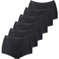 sloggi Maxislip 6er Pack Basic + (Spar-Set, 6-St) Maxi Slip - Baumwolle - Atmungsaktiv - Perfekter Sitz