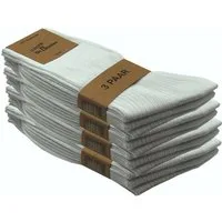 GAWILO Basicsocken für Herren aus 100% Baumwolle - ohne Gummi - ohne drückende Naht (12 Paar) in schwarz, weiß & blau - für Preisbewusste in ansprechender Qualität